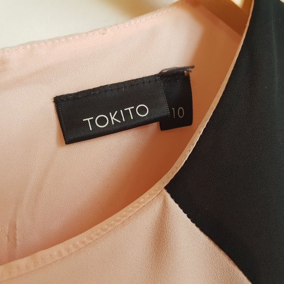 Tokito - Size 10 baby pink chiffon dress - Picture 4 of 6